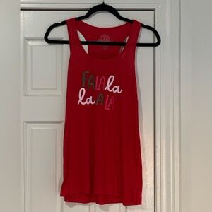 Pure Barre Holiday FaLaLa Red Tank Top [Large]